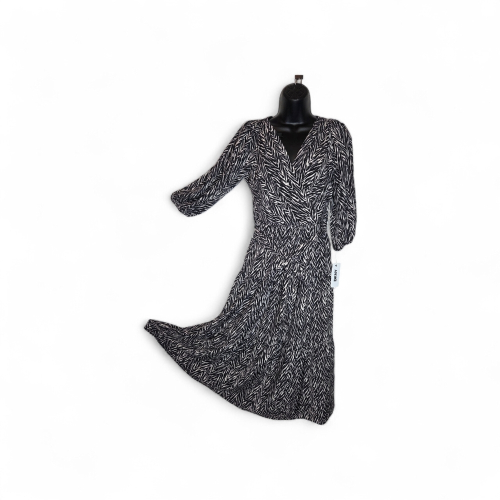 DKNY Monochrome Long Sleeve Dress